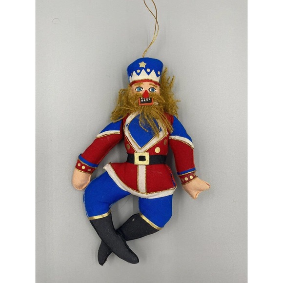 Unbranded Other - 7.5 Inch Cloth Plush‎ Dancing Nutcracker Prince Christmas Ornament